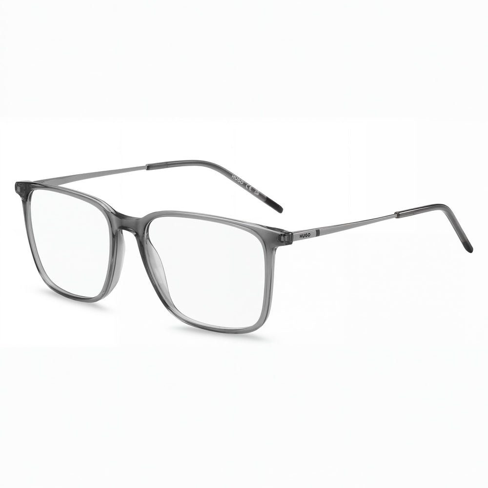 Gafas recetadas casuales HUGO HG 1288 para hombre con montura ligera de acetato en negro y rojo 52-16-145