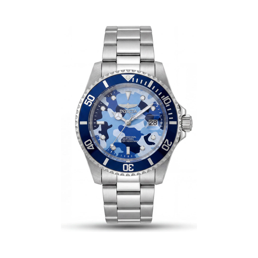Reloj Invicta Pro Diver 48570 para hombre, de cuarzo, de acero inoxidable, con esfera azul, caja de 40 mm, 20 ATM