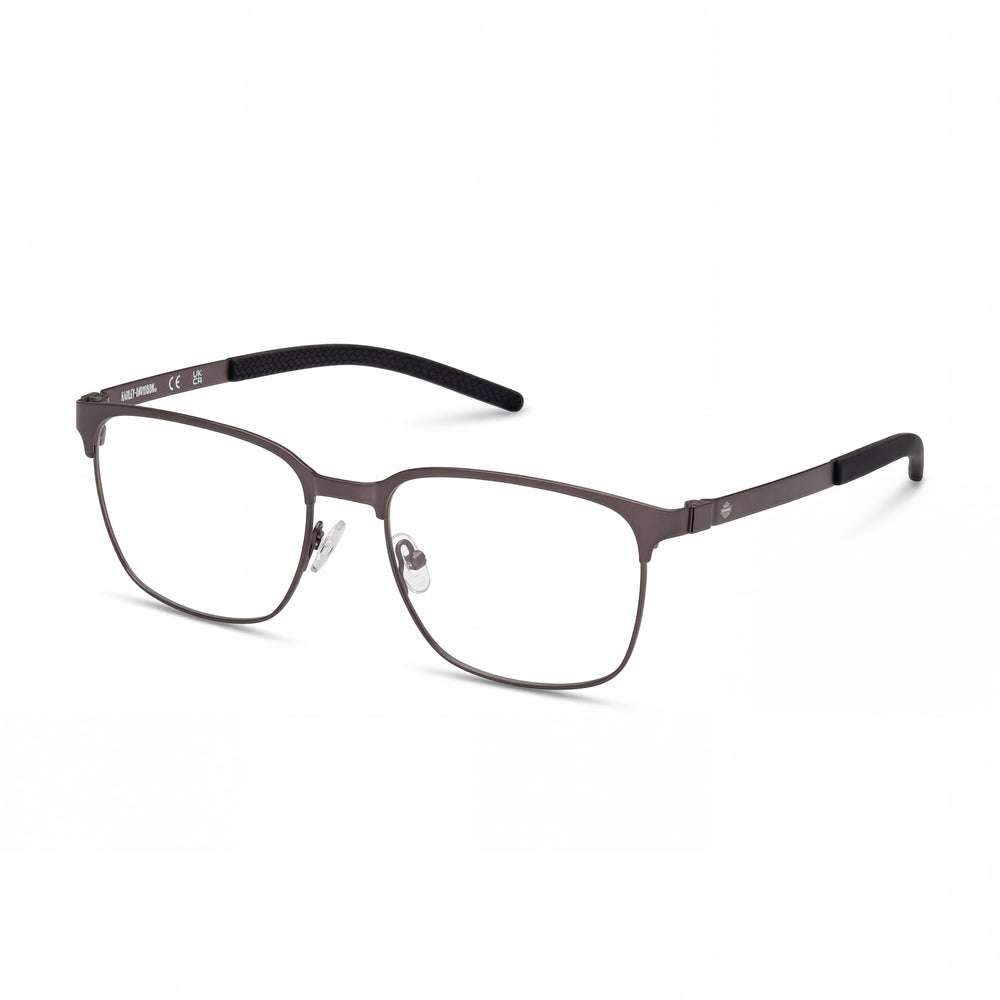 Harley-Davidson Hd50018 Men's Metal Frame Eyewear, Matte Gunmetal Color, Size 53-17-145