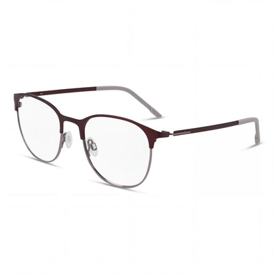 Gafas Flexon E1142 unisex, montura de metal, lentes ciruela medianoche mate, 51 mm de calibre, 20 mm de puente, 145 mm de patillas