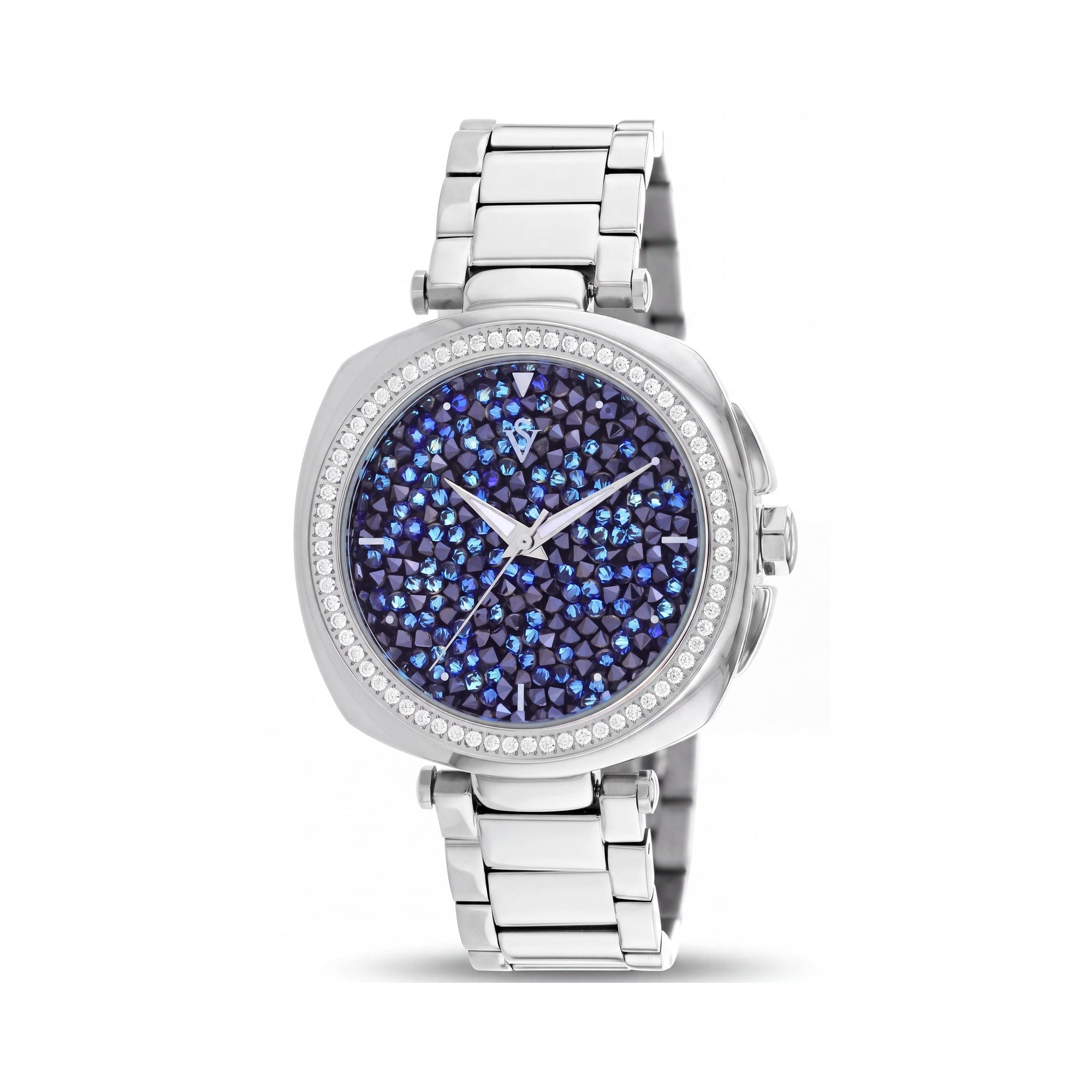 Christian Van Sant Women's Mirabella CV0490 Blue Dial Stainless Steel Case & Bracelet Water Resistant Watch, Photo 1