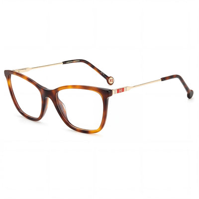 Carolina Herrera Ch 0071 Women's Full Rim Acetate Cat Eye Eyeglasses in Havana, Size 54-18-1206