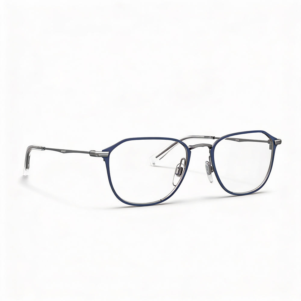 Levi's LV 5010 Men's Metal Matte Blue Rx-Able Eyeglasses 52mm Lens 19mm Bridge 145mm Temple