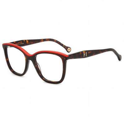 Gafas de sol de plástico Carolina Herrera Her 0146 para mujer, color rojo habana, 52 mm