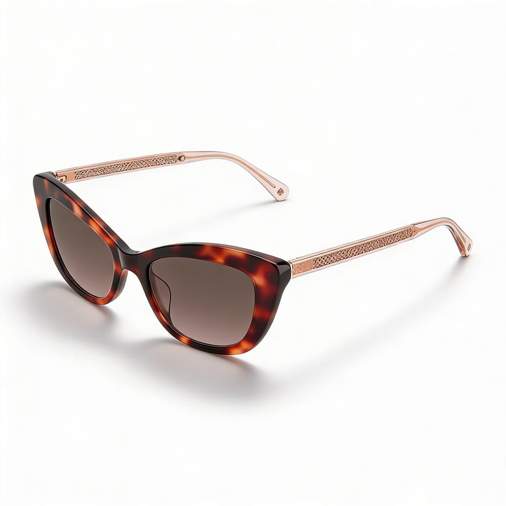 Kate Spade New York Merida/g/s Women's Cat Eye Havana Plastic Brown Gradient Non-Polarized Sunglasses 54mm