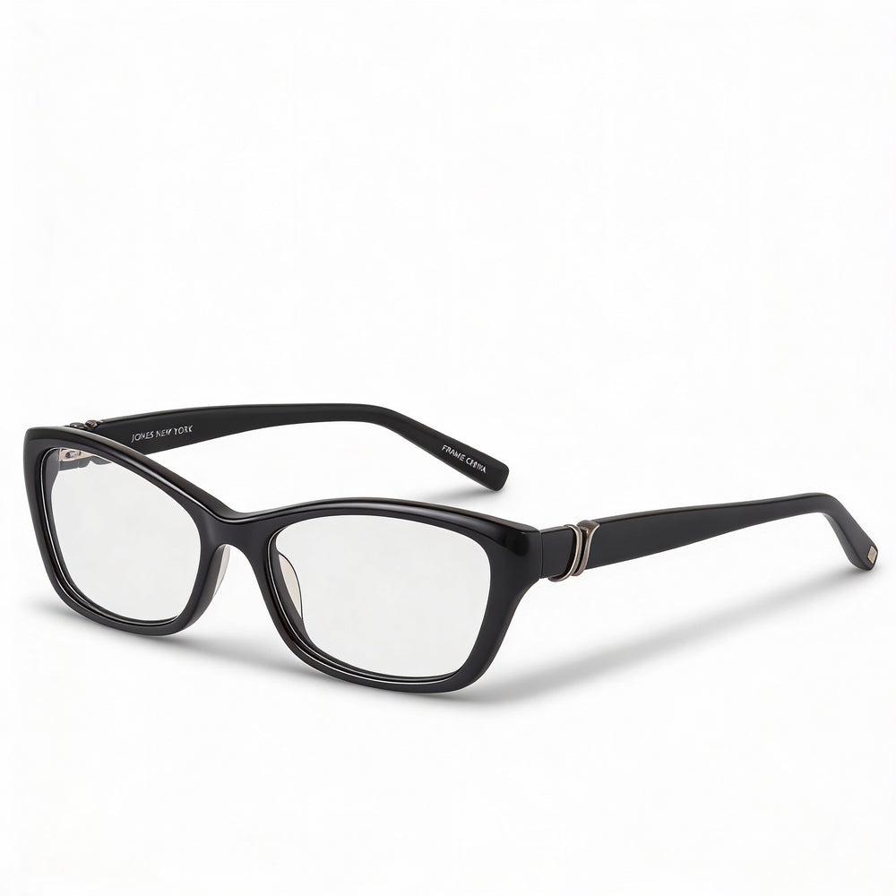 Montura de gafas Jones New York J226 Petite para mujer, de acetato, plástico, con bisagra de resorte, color tortuga, 50-15-140