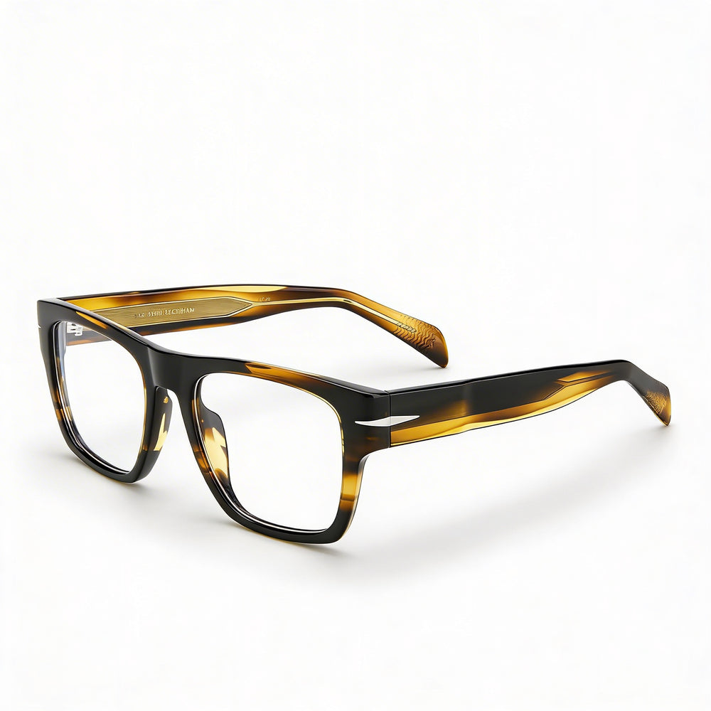 David Beckham Db 7020/Bold Unisex Polycarbonate Lens Eyewear Plastic Striped Brown Frame 51mm