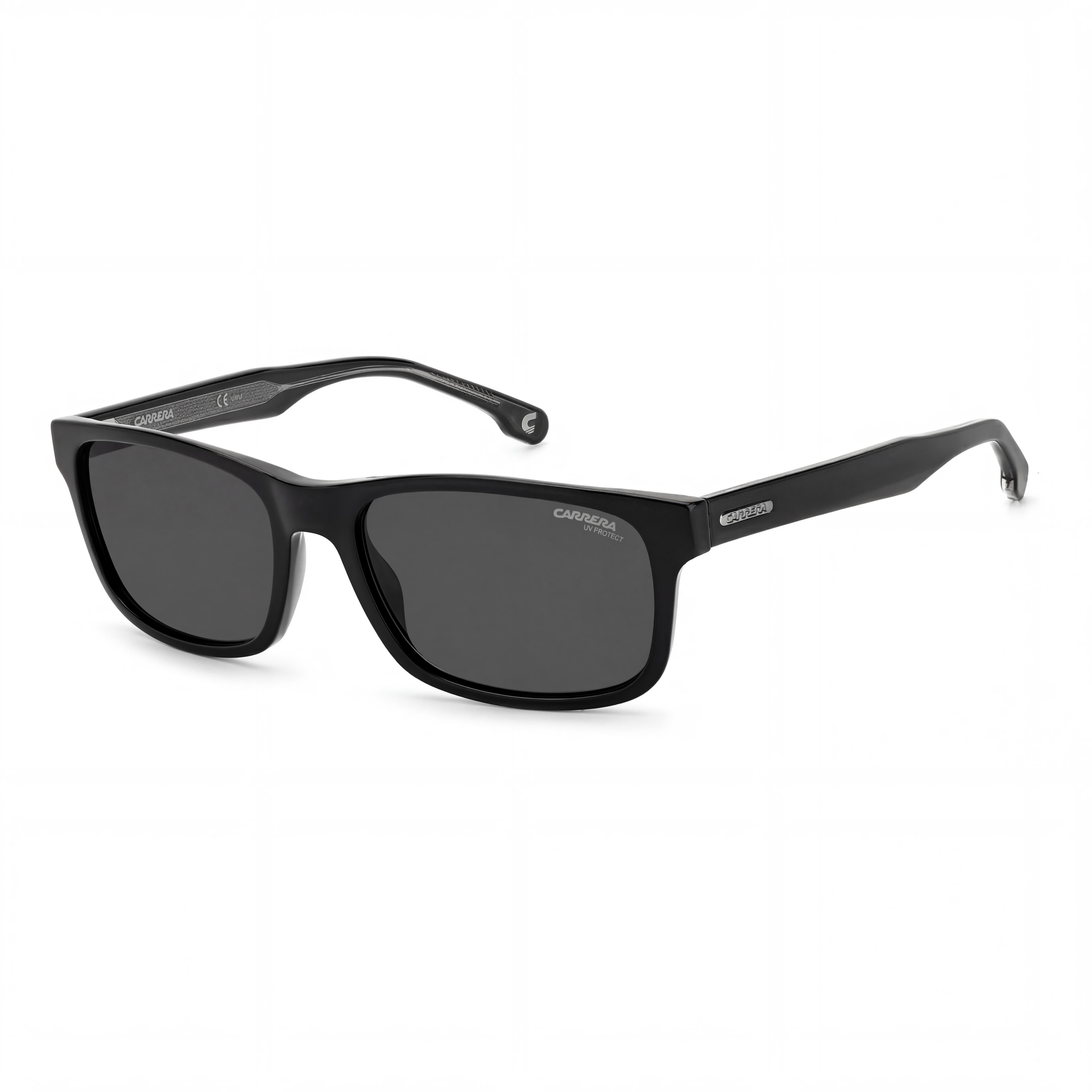 Gafas Clásicas Carrera Unisex de Acetato Negro con Lentes de Policarbonato con Protección UV y Aptas para Receta Médica, 57mm, Photo 1