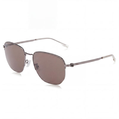 Hugo Boss Modern Style Unisex Ruthenium Stainless Steel Frame UV Protection Sunglasses 57mm