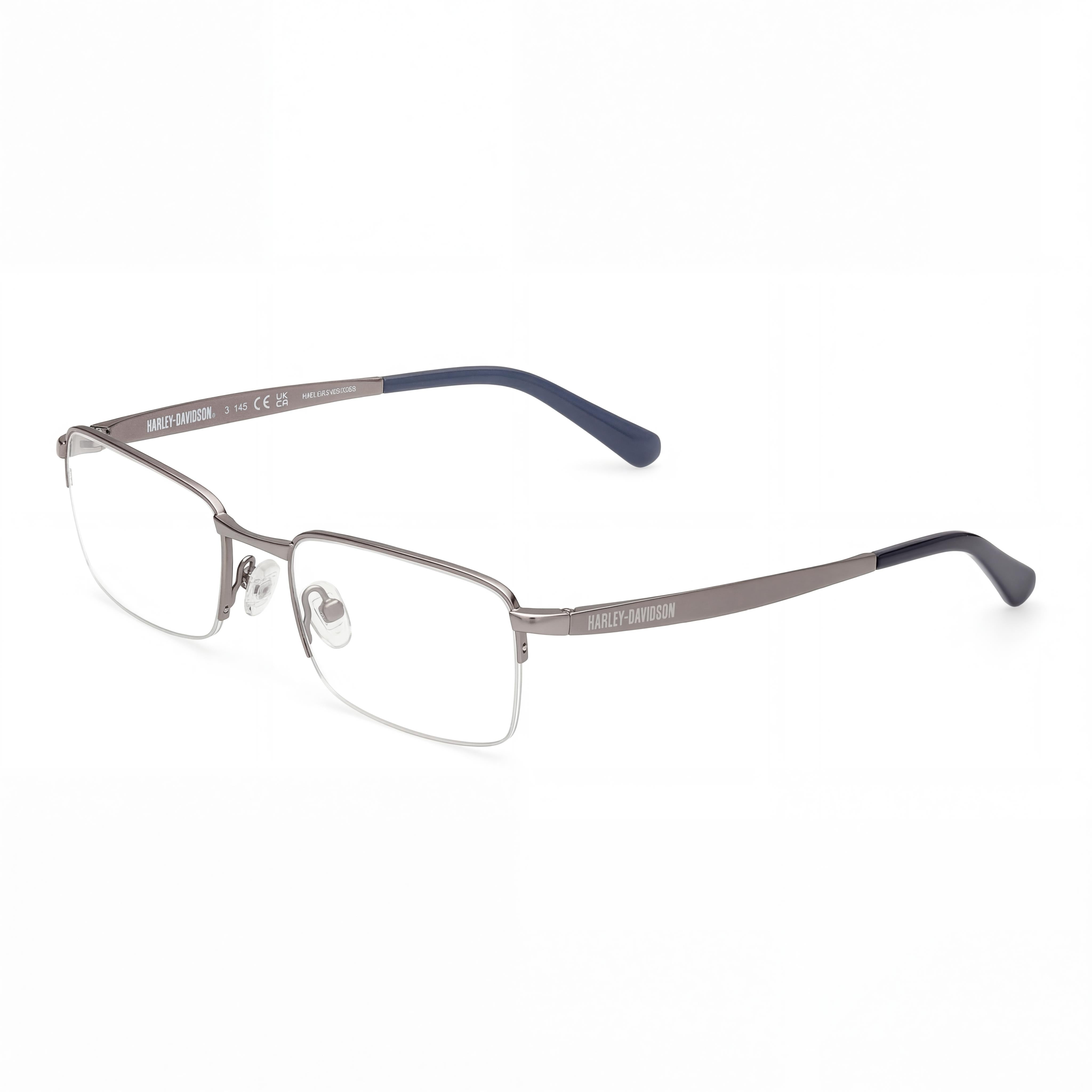Harley-Davidson Hd50098 Men’s Metal Frame Non- Matte Gunmetal Eyeglasses 54/20/145, Photo 1