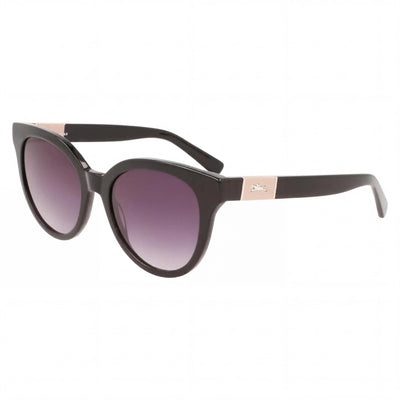 Gafas de sol Longchamp LO697S 59349 blancas y negras para mujer, 53 mm
