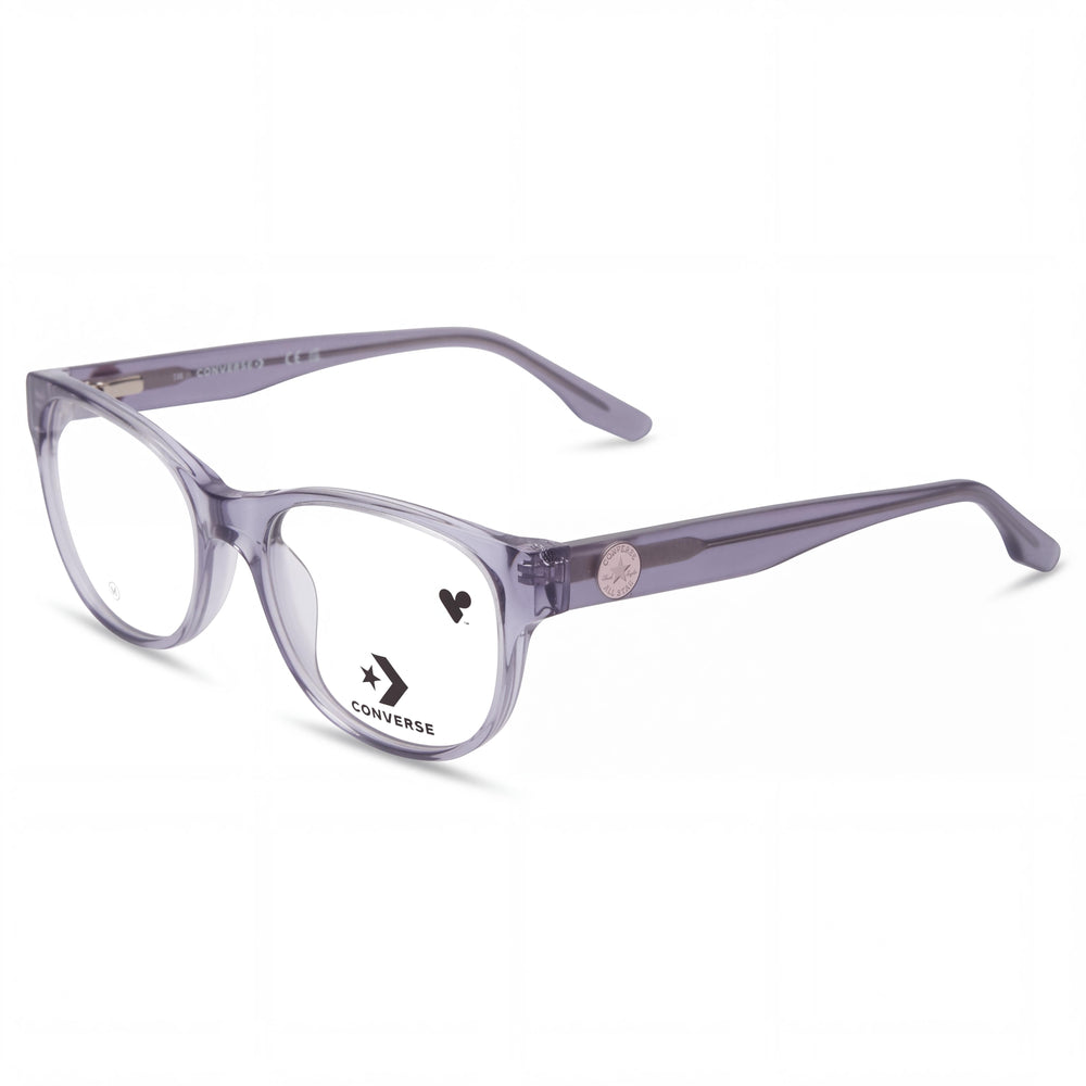 Gafas graduadas para mujer Converse Cv5073y, montura de acetato en color gris cristal, ancho de lente de 50 mm