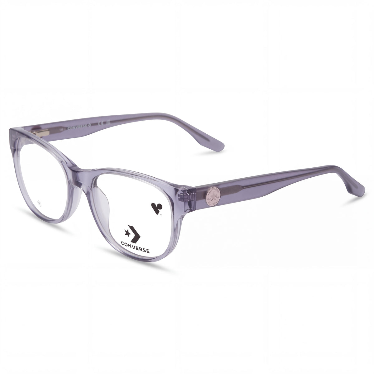 Converse Cv5073y Women's Optical Eyeglasses, Acetate Frame in Crystal Grey Color, 50mm Lens Width, Photo 1