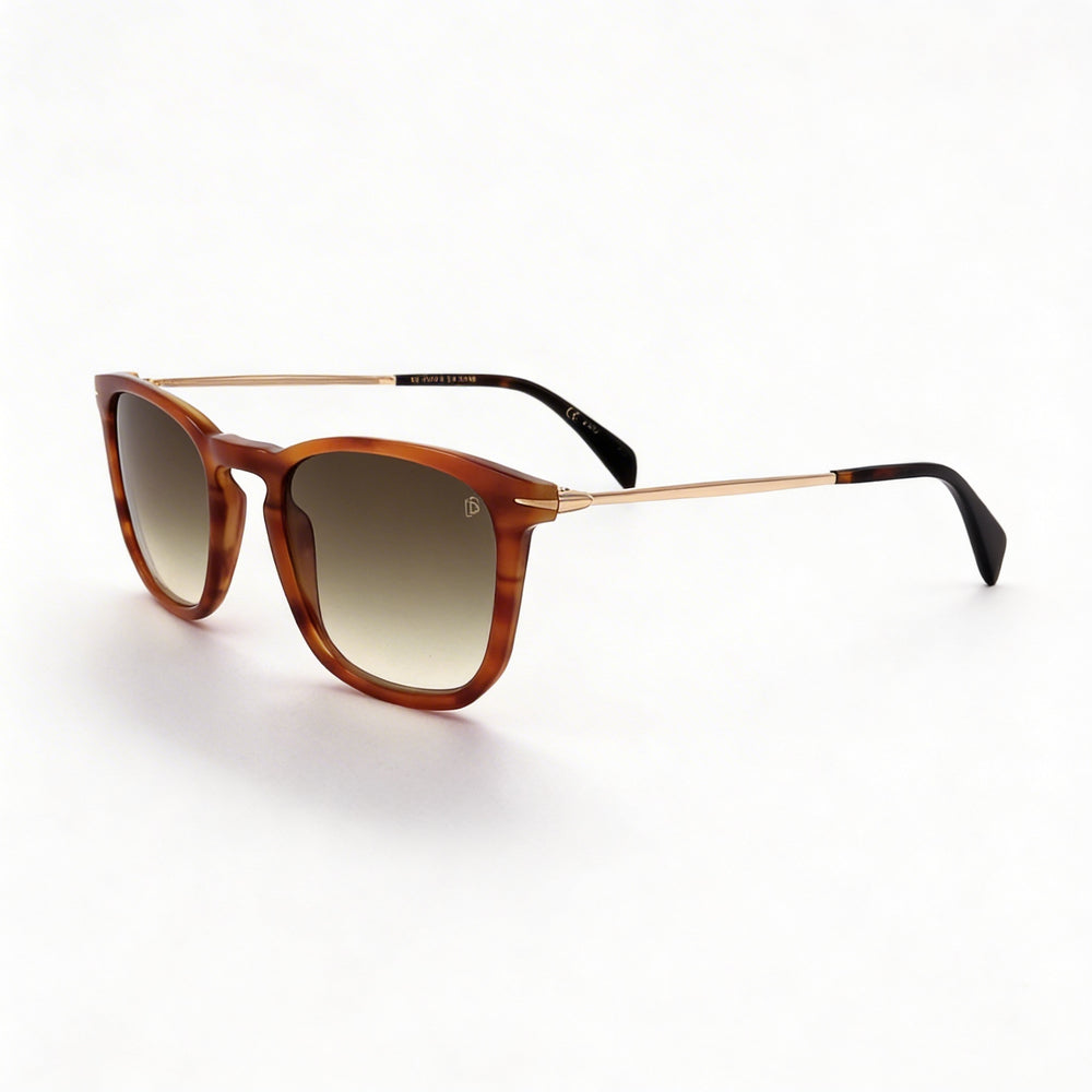 David Beckham DB 1034/S Casual Men's Bwnhorn Gold Acetate Non-Polarized UV Protection Sunglasses 53mm