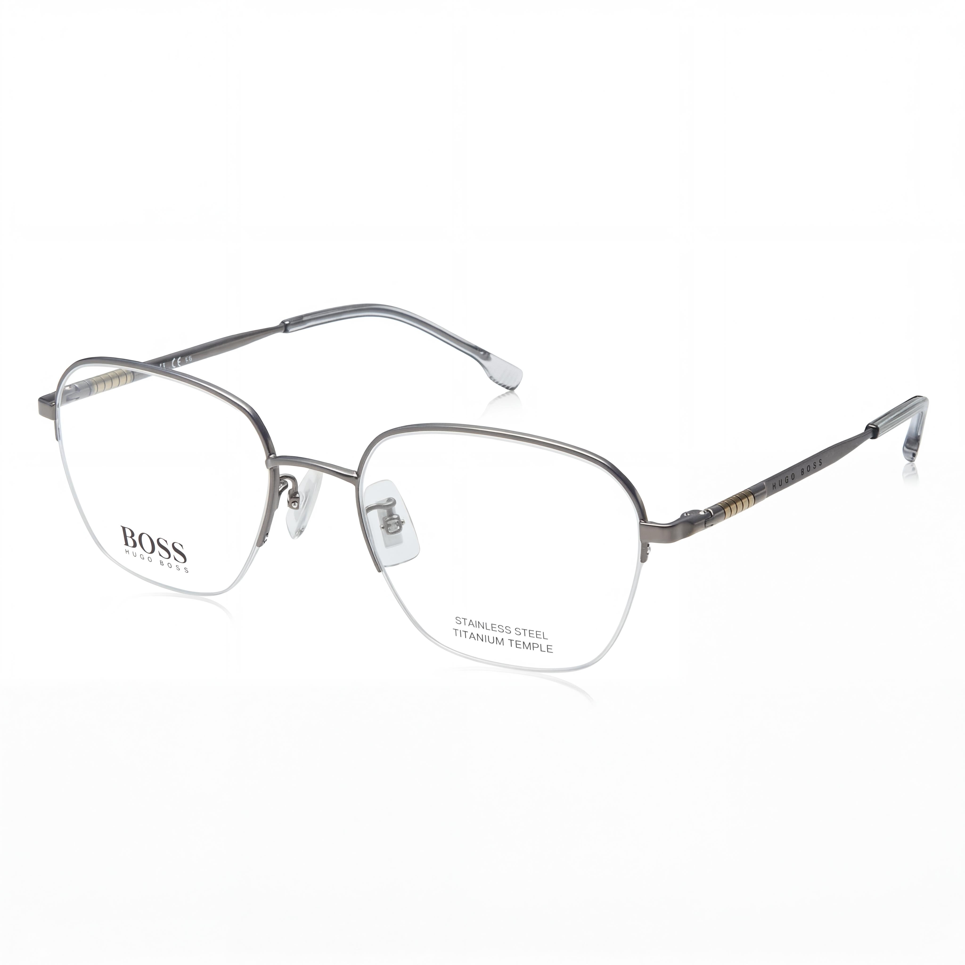 Hugo Boss 1346/F Unisex Metal Eyeglasses with Clear Demo Lenses, Prescription Ready, Matte Ruthen, 54mm, Photo 1