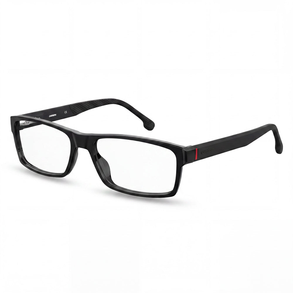 Gafas Carrera Carrera 8852 para hombre con montura de plástico en color negro, ancho de lente: 57 mm, ancho de puente: 17 mm, longitud de patilla: 145 mm