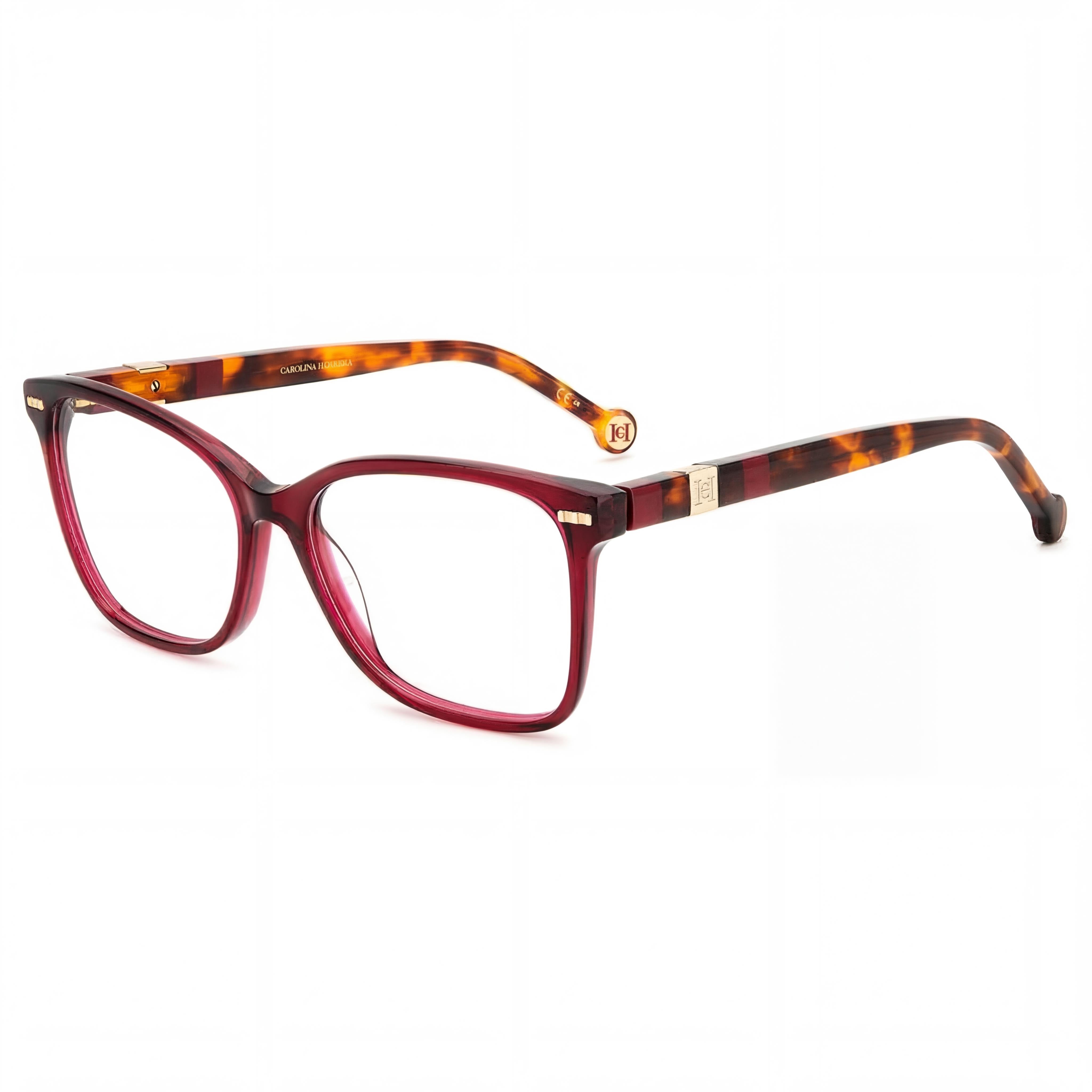 Carolina Herrera Modern Unisex Havana Castle Acetate Non-Polarised Sunglasses Burgundy Havana 54mm, Photo 1