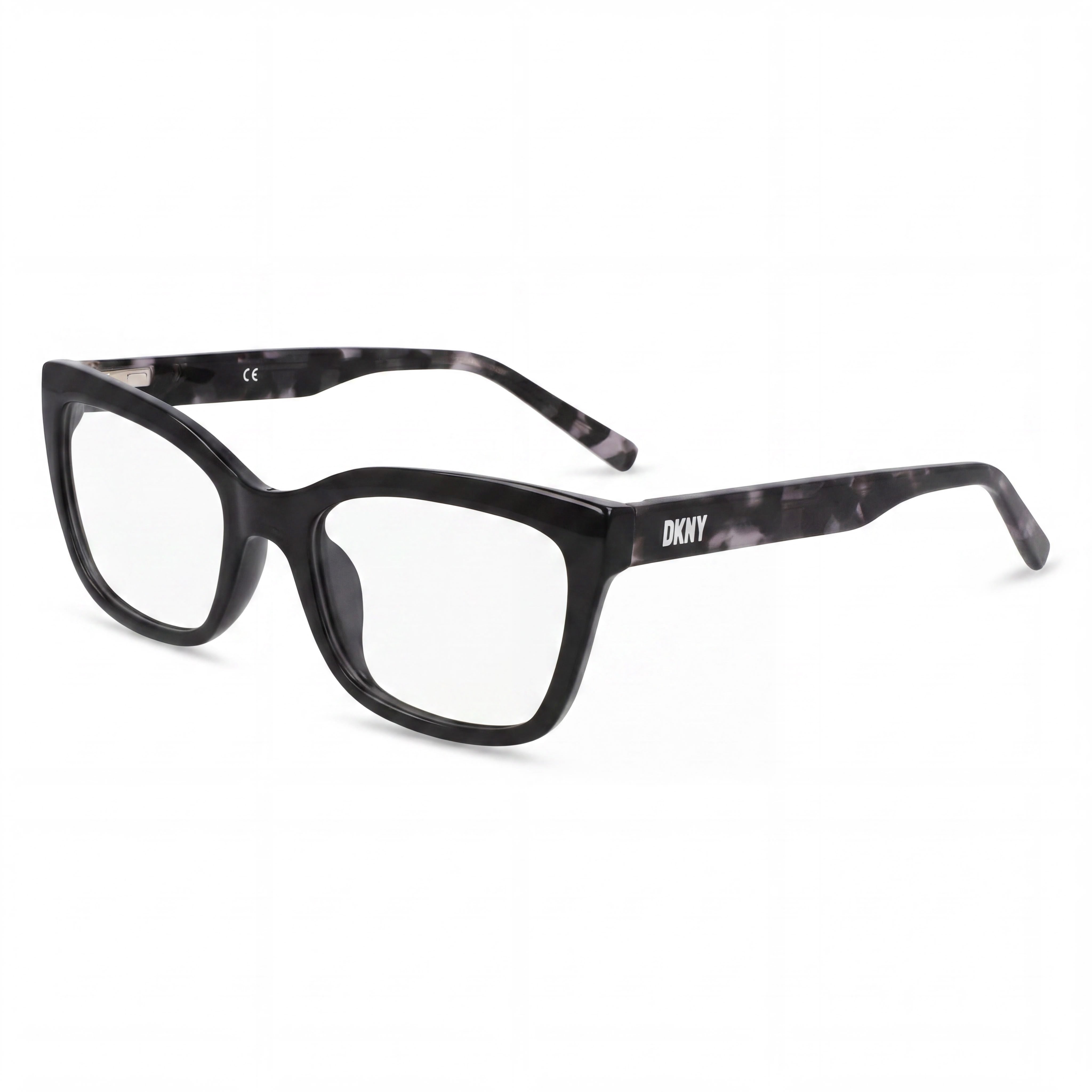 DKNY Dk5068 Gafas ópticas de mujer con montura inyectada de cristal negro y lentes de policarbonato 52-19-140, Photo 1