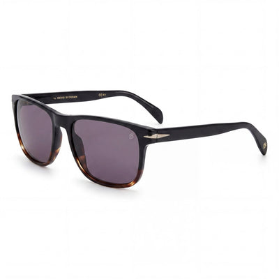Gafas unisex David Beckham DB 1060/S no polarizadas, montura de plástico, lentes de policarbonato, color cuerno negro, 57 mm