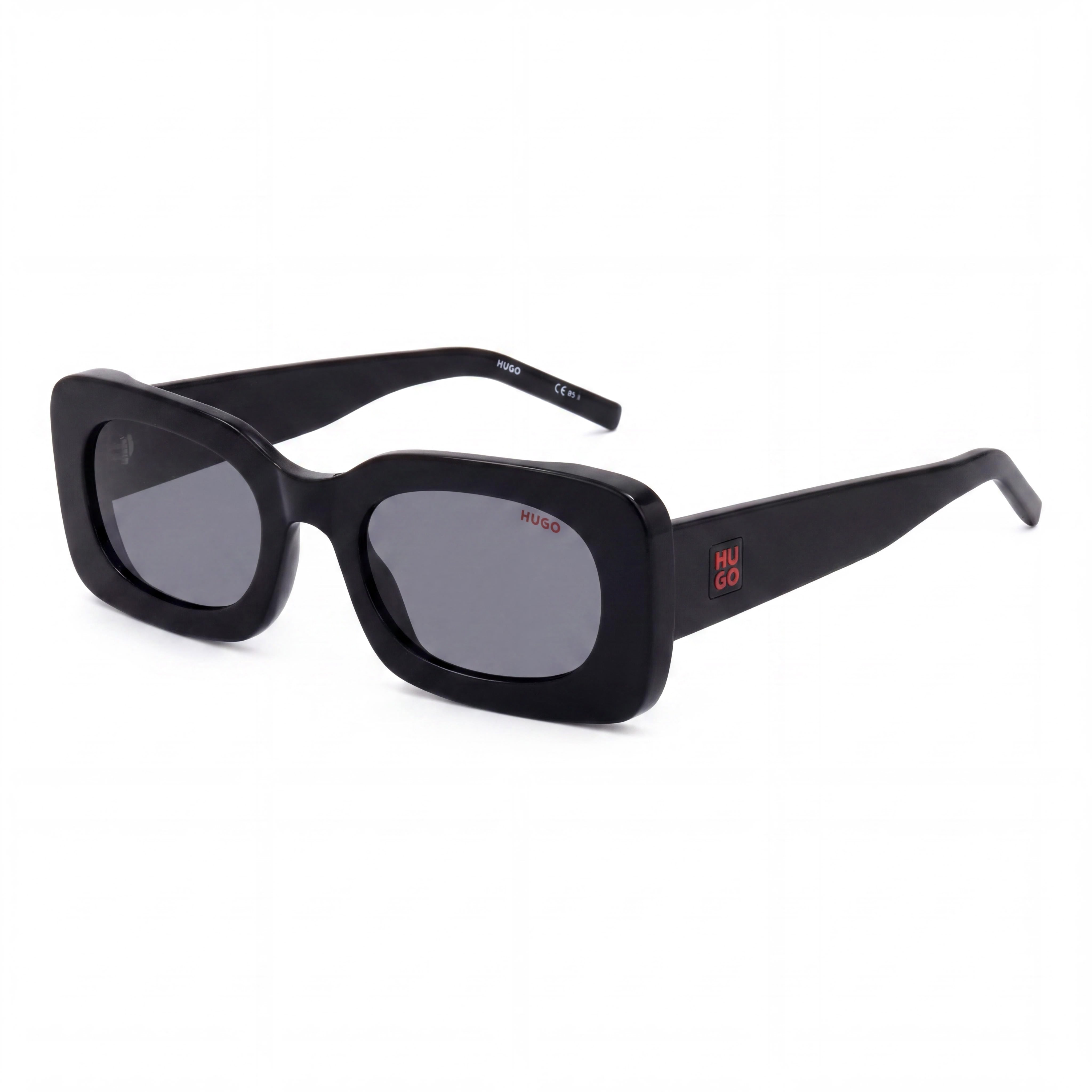Hugo Boss Casual Women's Black Acetate Frame Sunglasses, UV Protected Polycarbonate Lenses, 52mm Lens Width, Photo 1
