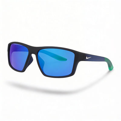 Gafas de sol Nike Casual para hombre, color turquesa, azul marino medianoche, con protección UV inyectada, 60 mm