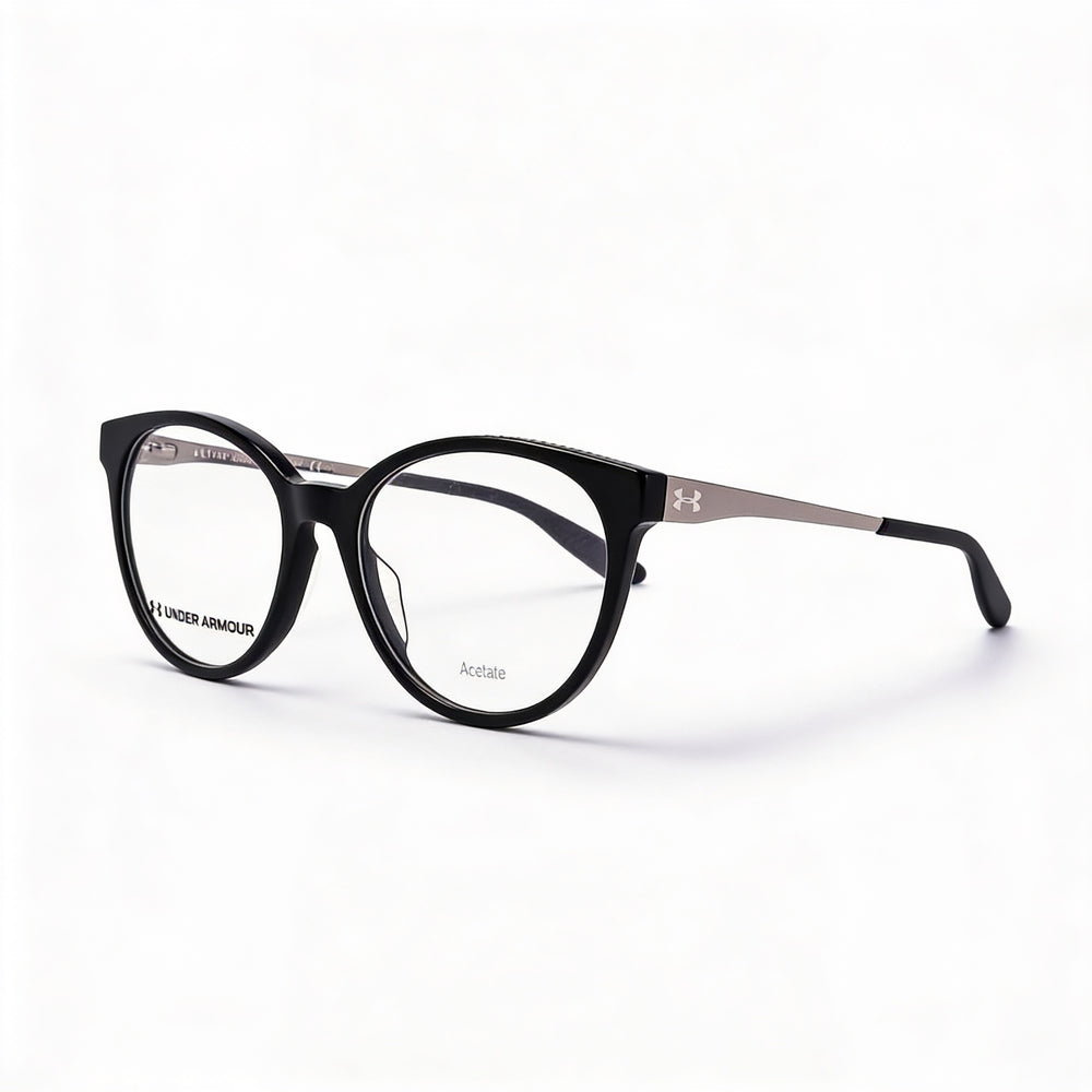 Under Armour UA 5028 Women's Sunglasses featuring a Black Acetate Frame and Polycarbonate Lenses, with a 52mm lens width.