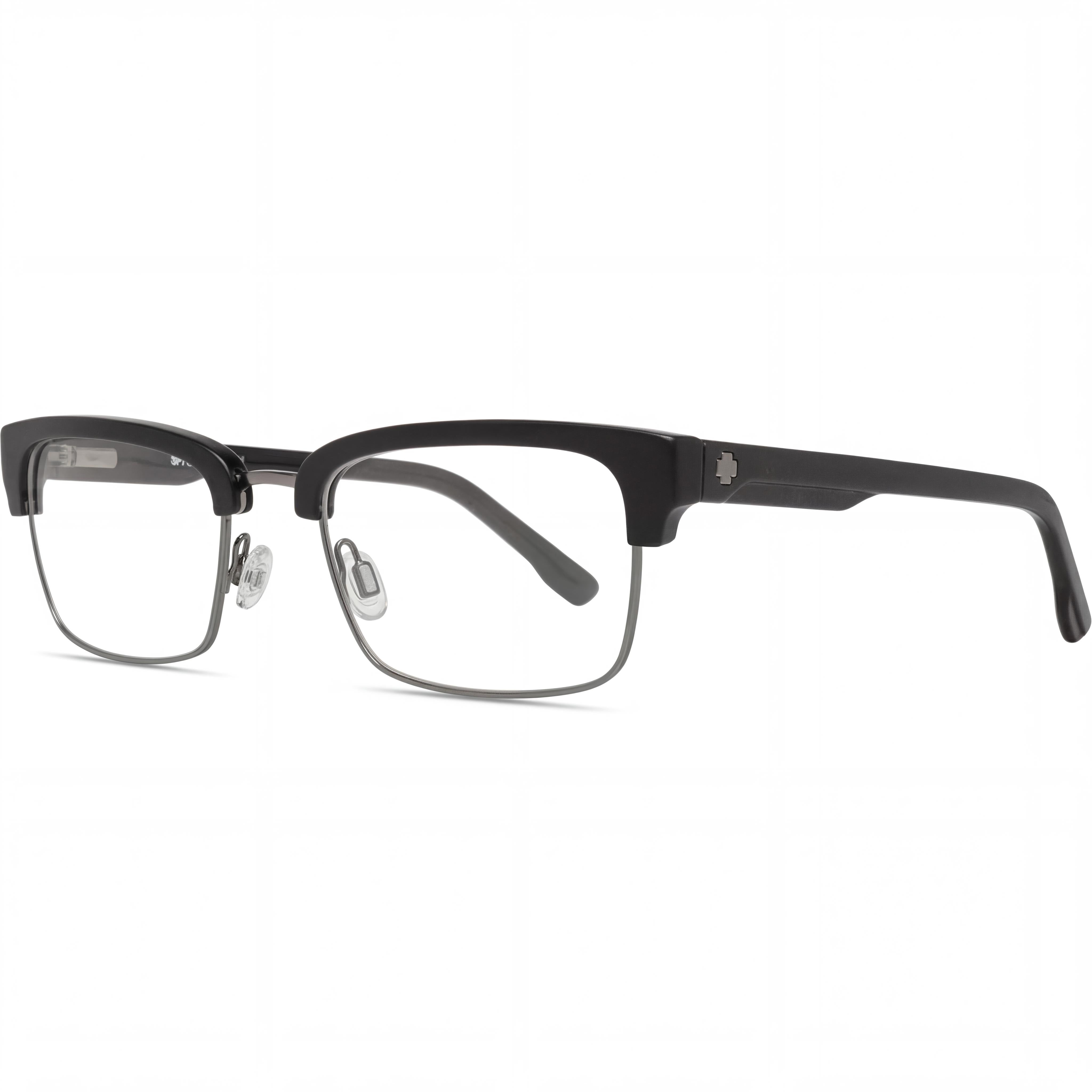 Gafas Espía LEWIS 573456388000 Unisex Rectangular Montura Completa de Metal Lentes Transparentes sin Aumento Negro 51mm, Photo 1