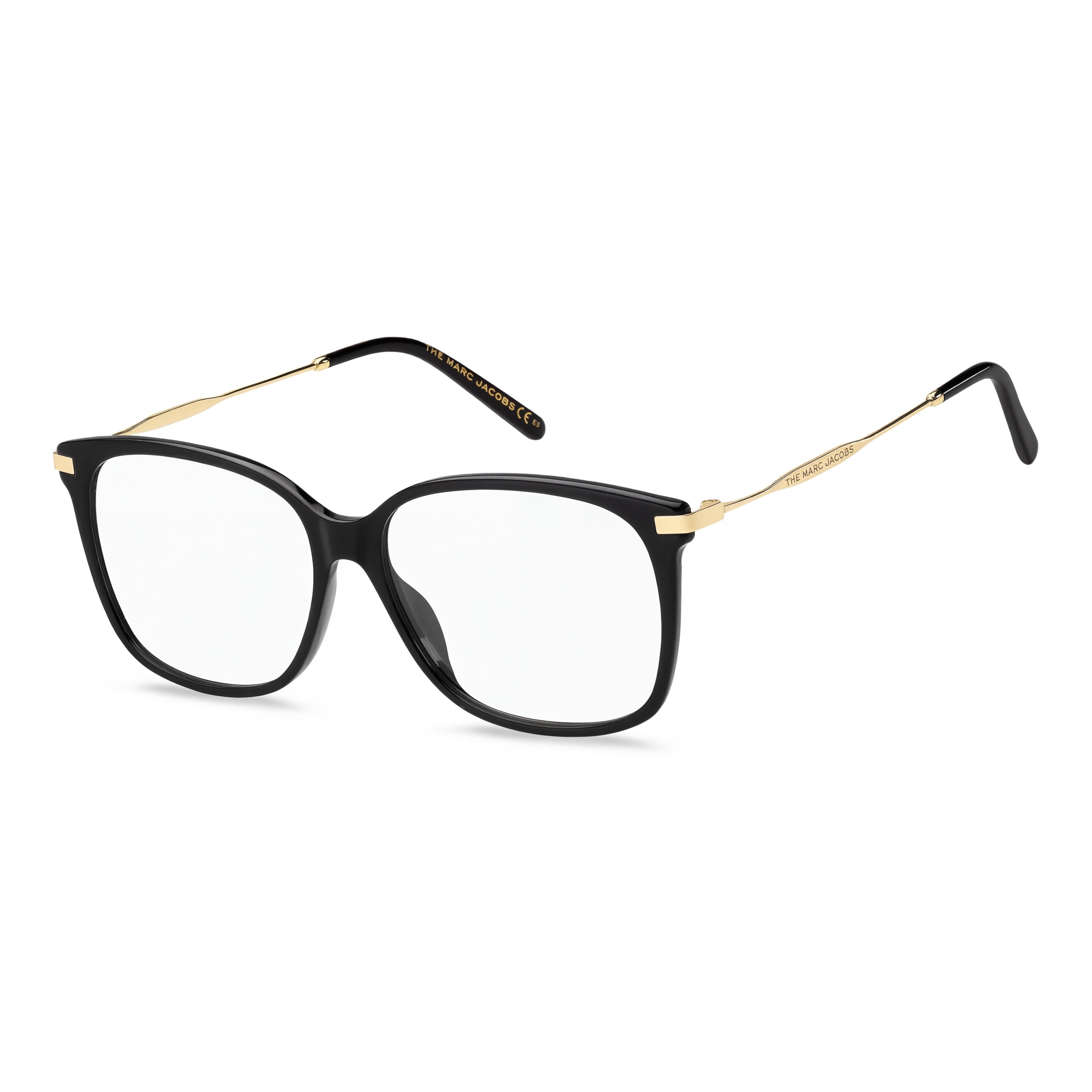 Montura de gafas ópticas de acetato negro Marc Jacobs MARC 562 para mujer con lentes de demostración no polarizadas de 54 mm, Photo 1