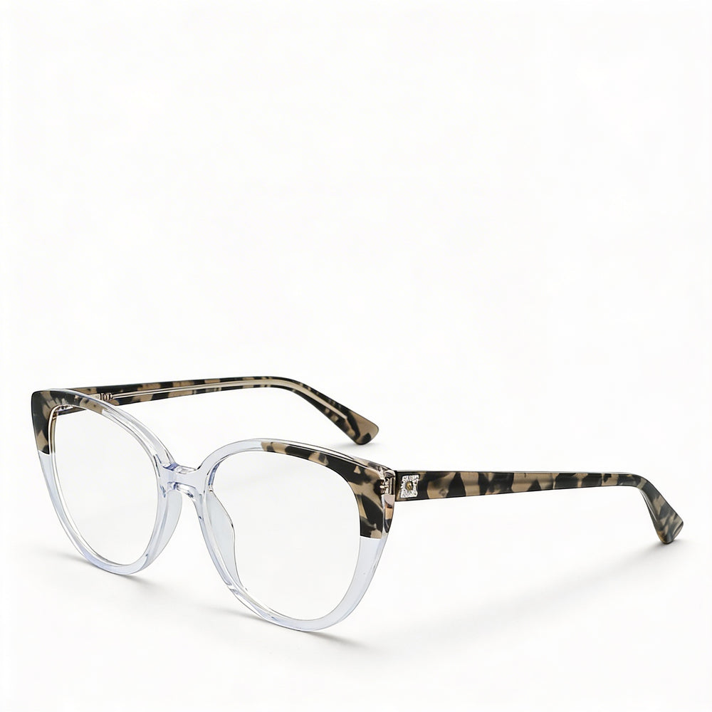 Gafas Anne Klein Ak5092 para hombre, ligeras, de metal, con lentes transparentes, color gris cristal, 50-17-135