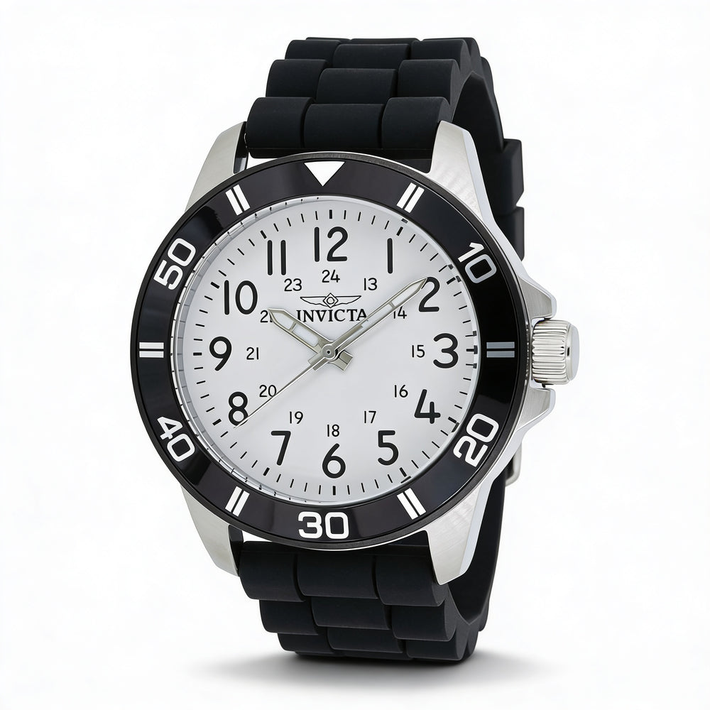 Invicta Women's Pro Diver IN-43630-AMZUK Quartz 36mm Steel White Dial Black Silicone Strap 100m WR Watch
