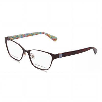 Kate Spade New York Ivie Modern Sunglasses for Women, Brown Stainless Steel Frame, 52mm Lens Width