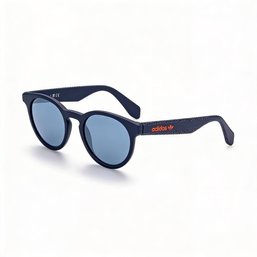 Adidas Originals Classic Unisex Sunglasses with Metal Frame, Blue Mirror Lenses, UV Protection, 52mm