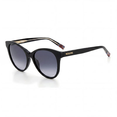 Missoni Modern Women's Black Acetate Sunglasses with 100% UV Protection Dark Grey Shaded Lenses 54-18-145mm