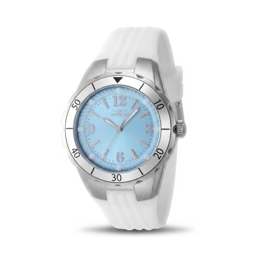 Reloj Invicta Angel 48848 de cuarzo clásico de acero inoxidable para mujer, esfera azul, 38 mm