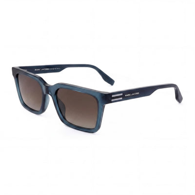 Marc Jacobs Casual Men's Acetate Frame Blue Brown, Non-Polarized Brown Lenses, 53mm Lens Width