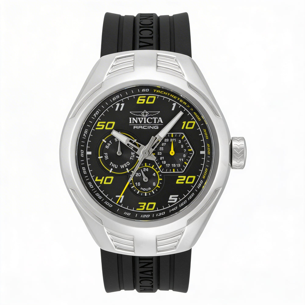 Reloj cronógrafo de cuarzo plateado Invicta Racing 47724 para hombre de 46 mm