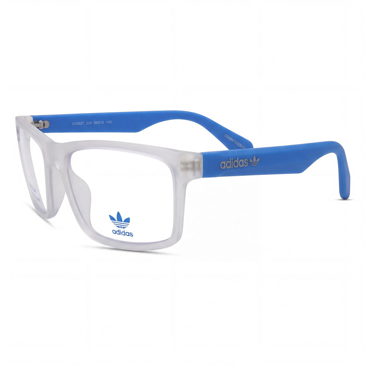 adidas Originals OR5027 Women's Crystal Matte Light Blue Lightweight Injected Frame Eyeglasses 54mm, Photo 1