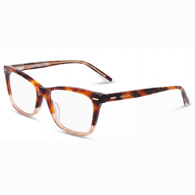 Calvin Klein Ck21501 Gafas graduadas de mujer de aleación de acero, montura completa rectangular, color Soft Tortoise, 54 mm
