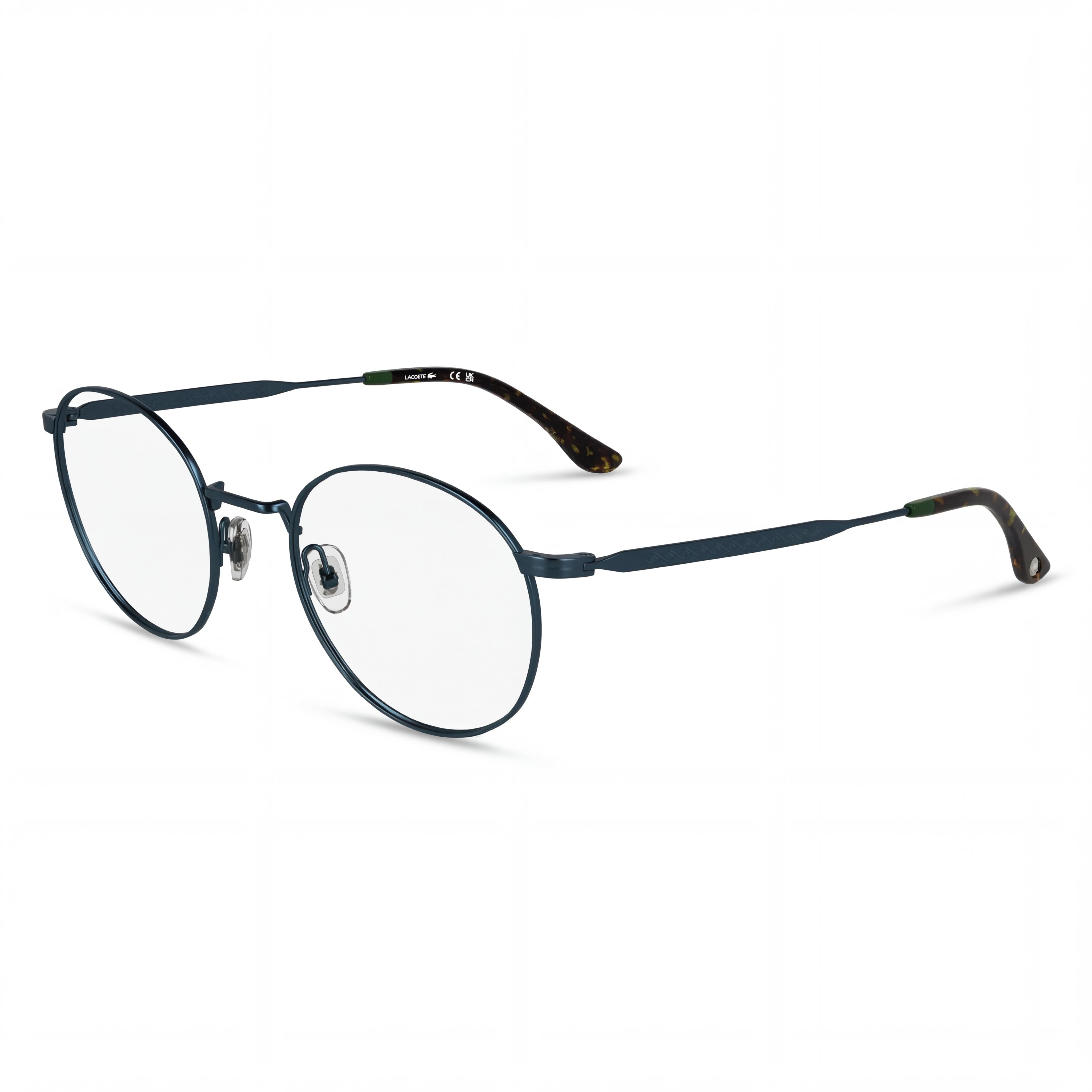 Lacoste Casual Blue Acetate Unisex Eyeglasses with Transparent Non- Polycarbonate Lenses, 51mm, Photo 1