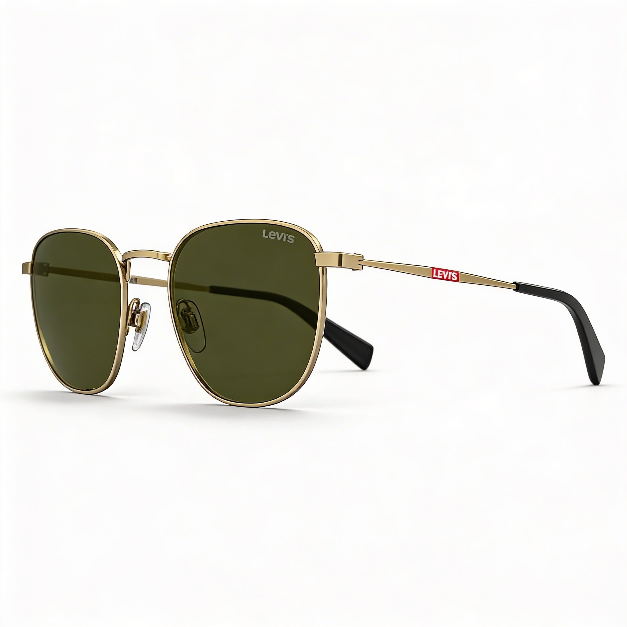Levi's Modern Women's Sunglasses with Stainless Steel Gold Frame, UV 400 Non-Polarized Lenses, 54-21-140mm, Photo 1
