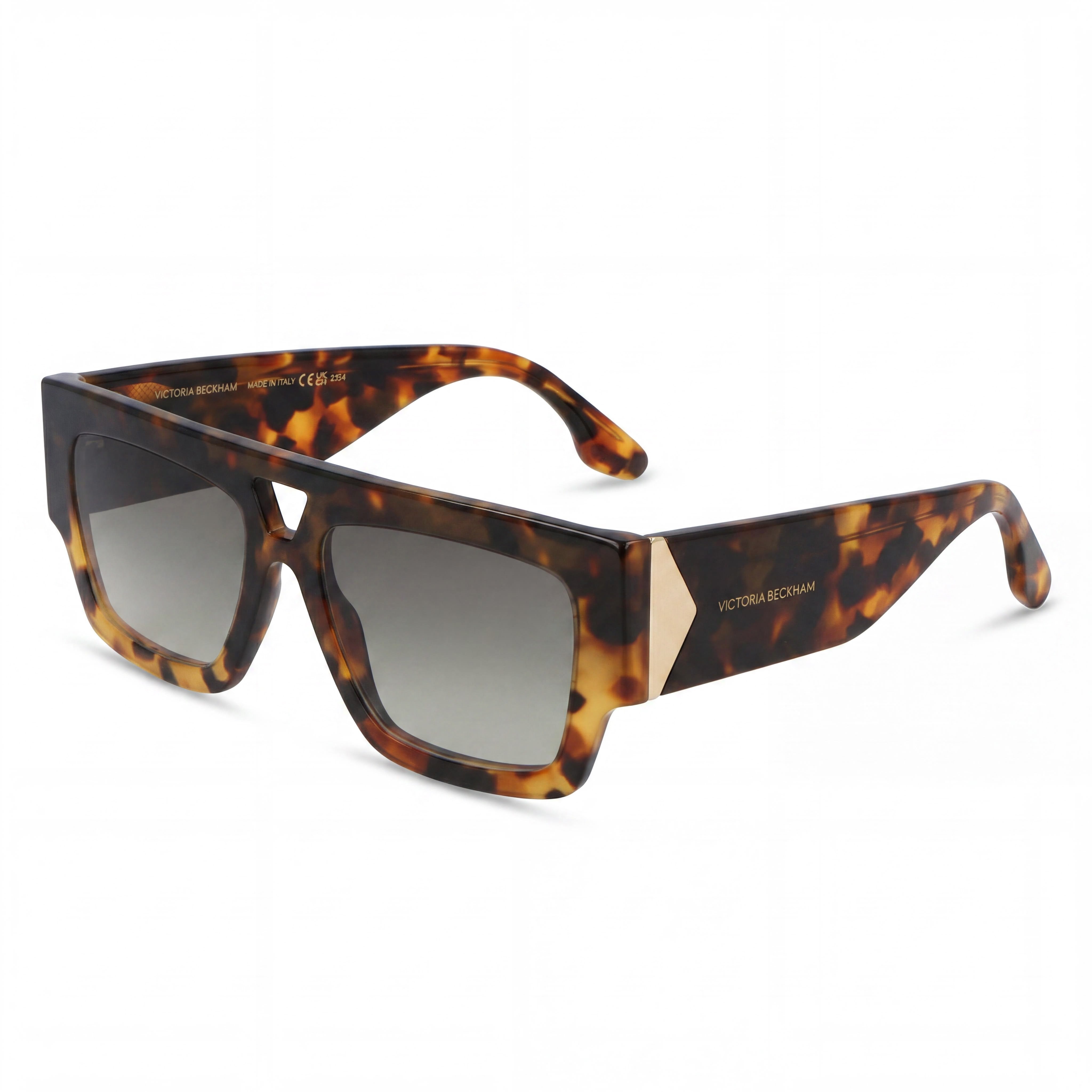 Gafas de sol Victoria Beckham Modern VB651S para hombre, montura de magnesio, lentes de policarbonato, color Havana oscuro, 55 mm, Photo 1