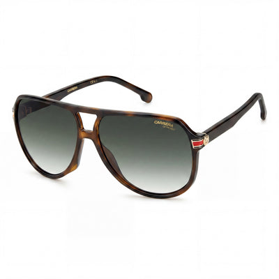 Carrera 1045/S Unisex Piloto Poliamida Habana Gafas de Sol Verde Degradado No Polarizadas Protección UV 61mm