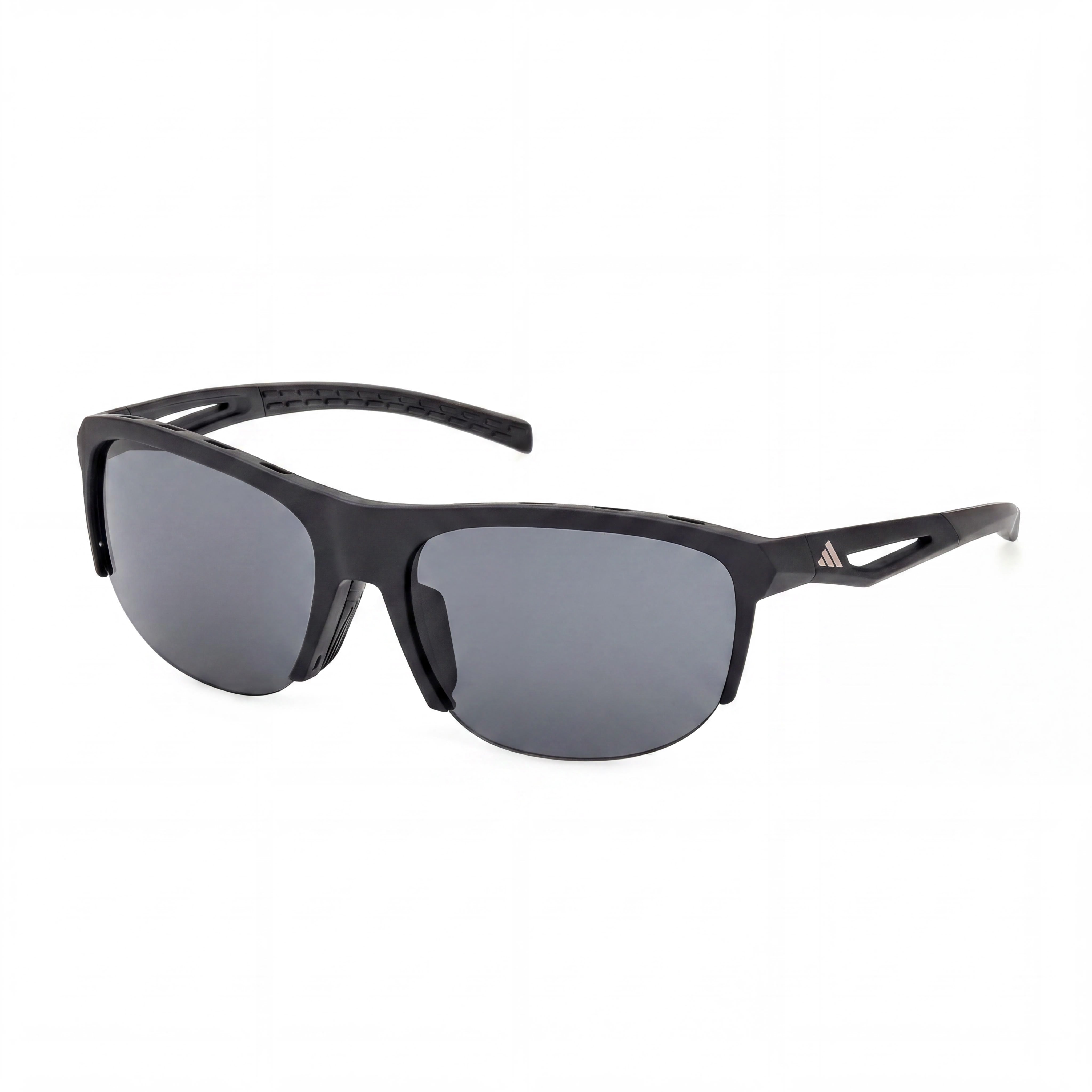 Gafas de sol unisex adidas Casual, montura de plástico negra mate con lentes ahumadas, protección UV, talla 66-8-130, Photo 1