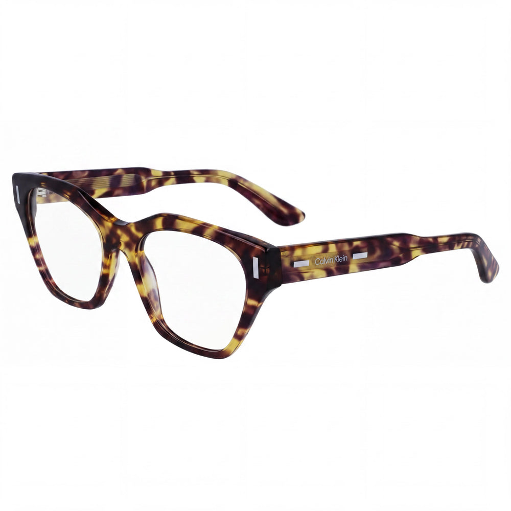 Calvin Klein Ck23518 Unisex Alloy Steel Frame Optical Eyeglasses Violet Havana 52mm with Protective Case