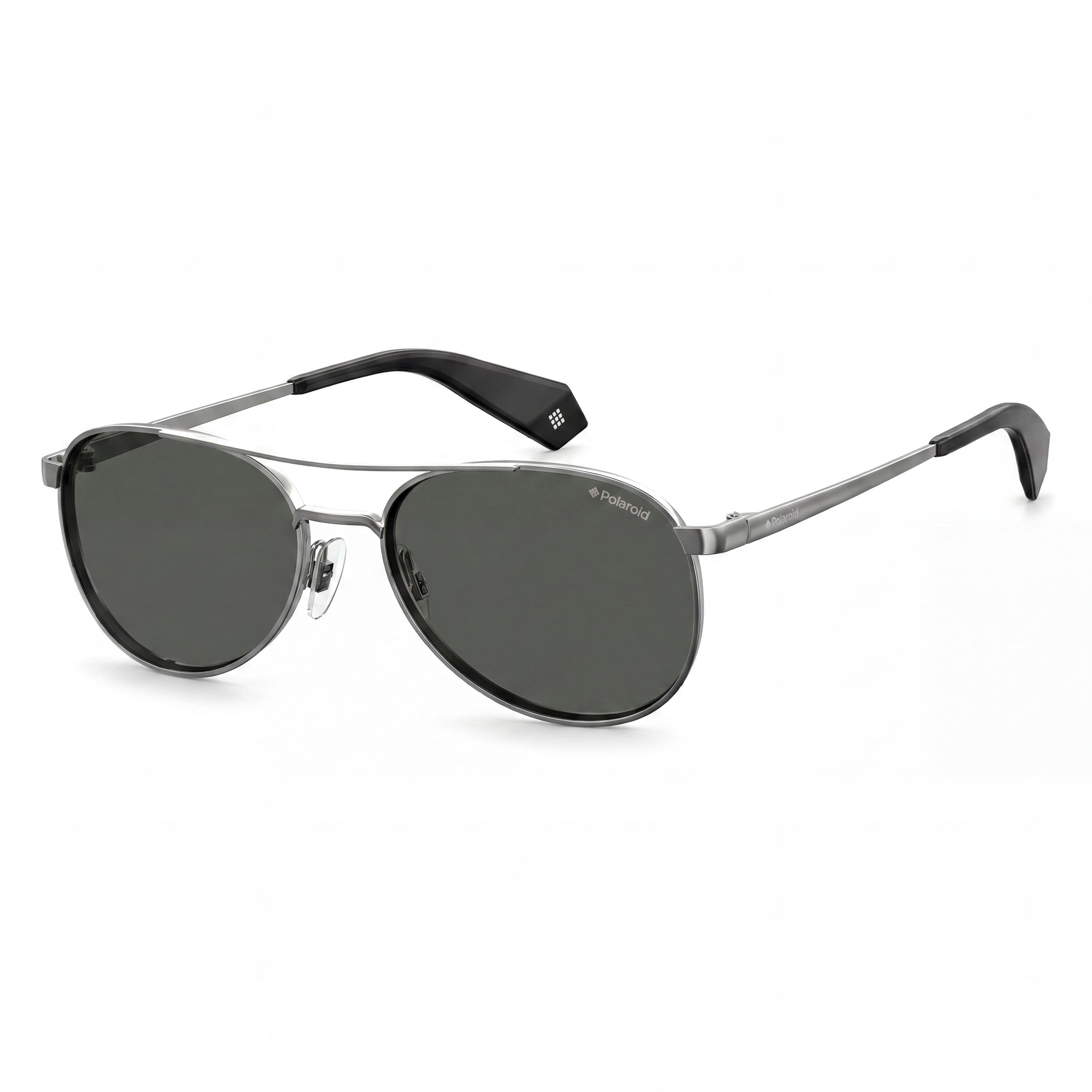 Polaroid Pld 6070/S/X Women's Pilot Stainless Steel Ruthenium Polarized Grey UV Protection 56mm Sunglasses, Photo 1