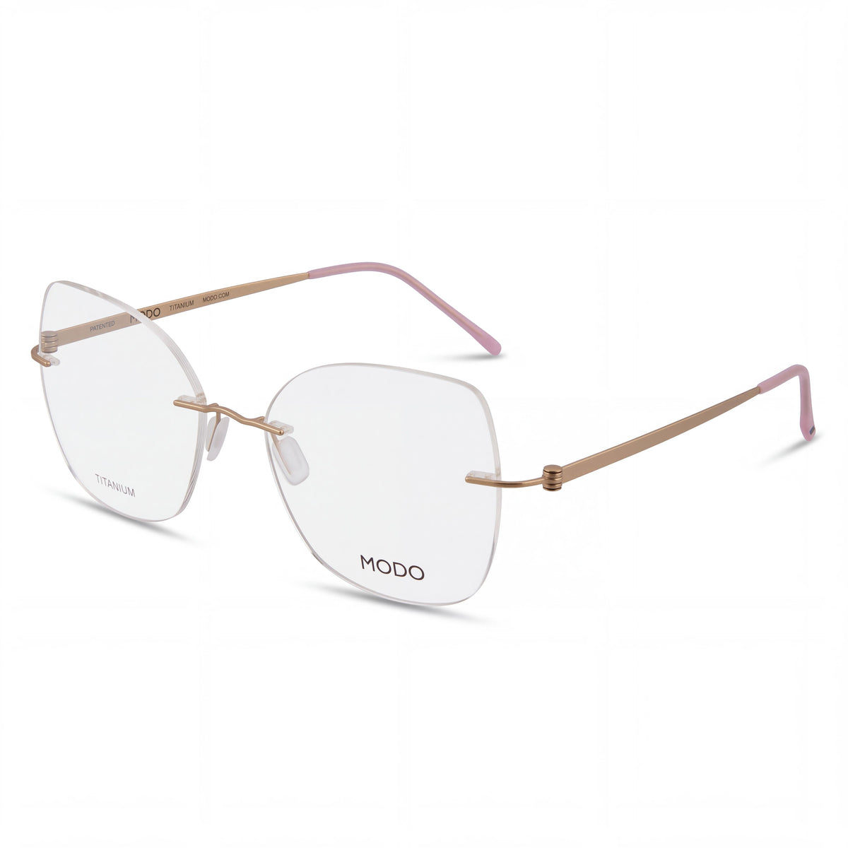 MODO & ECO 4609 Women's Shiny Black Titanium Frame Eyeglasses, Lens 52mm, Bridge 16mm, Temple 142mm, Photo 1