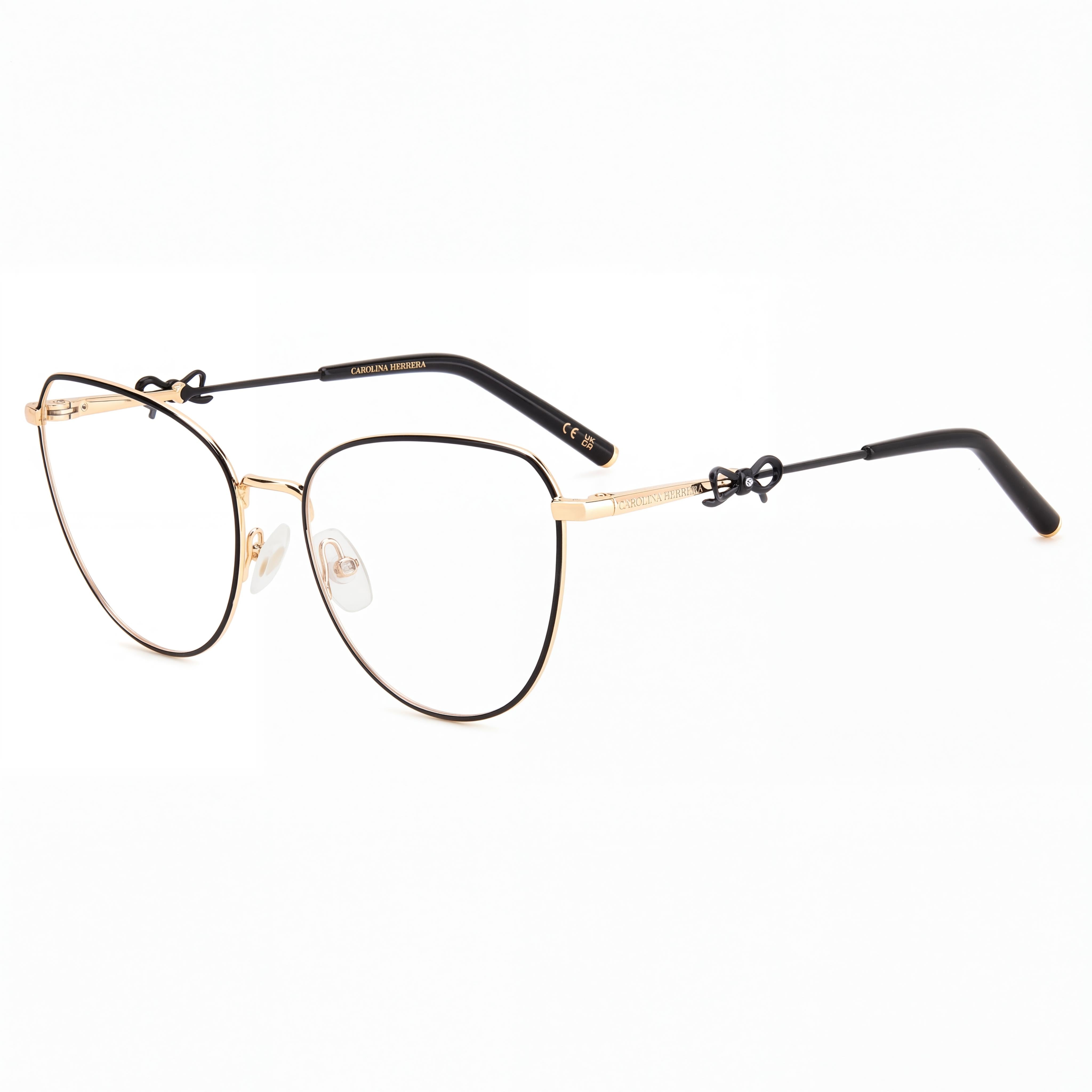 CAROLINA HERRERA Modern Women's Metal Frame Sunglasses, Gold Violet, with a 56mm Lens Width, Photo 1