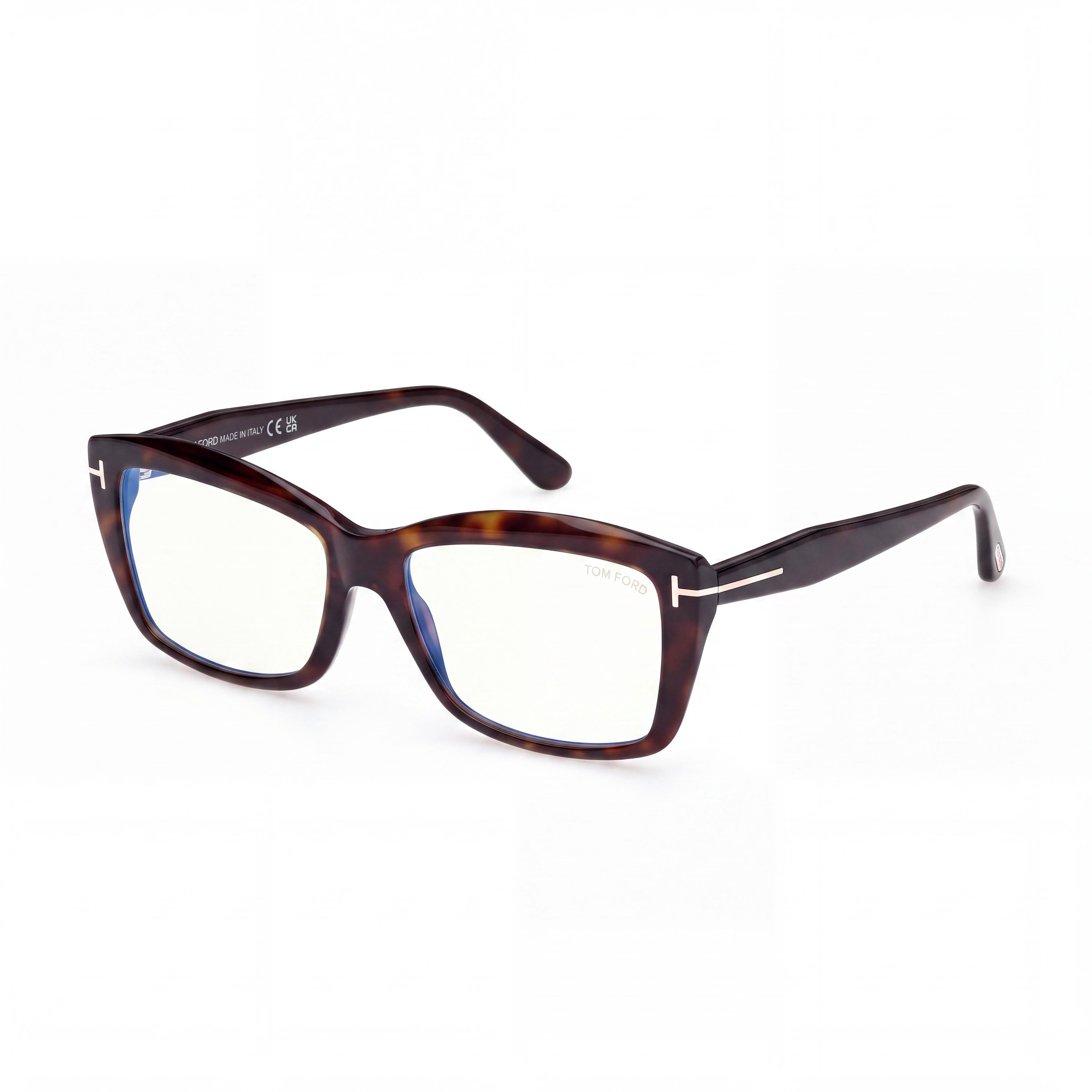Women's Marcolin Ft6065-b Dark Havana Blue Filter Plastic Non- Eyeglasses 55-16-140, Photo 1