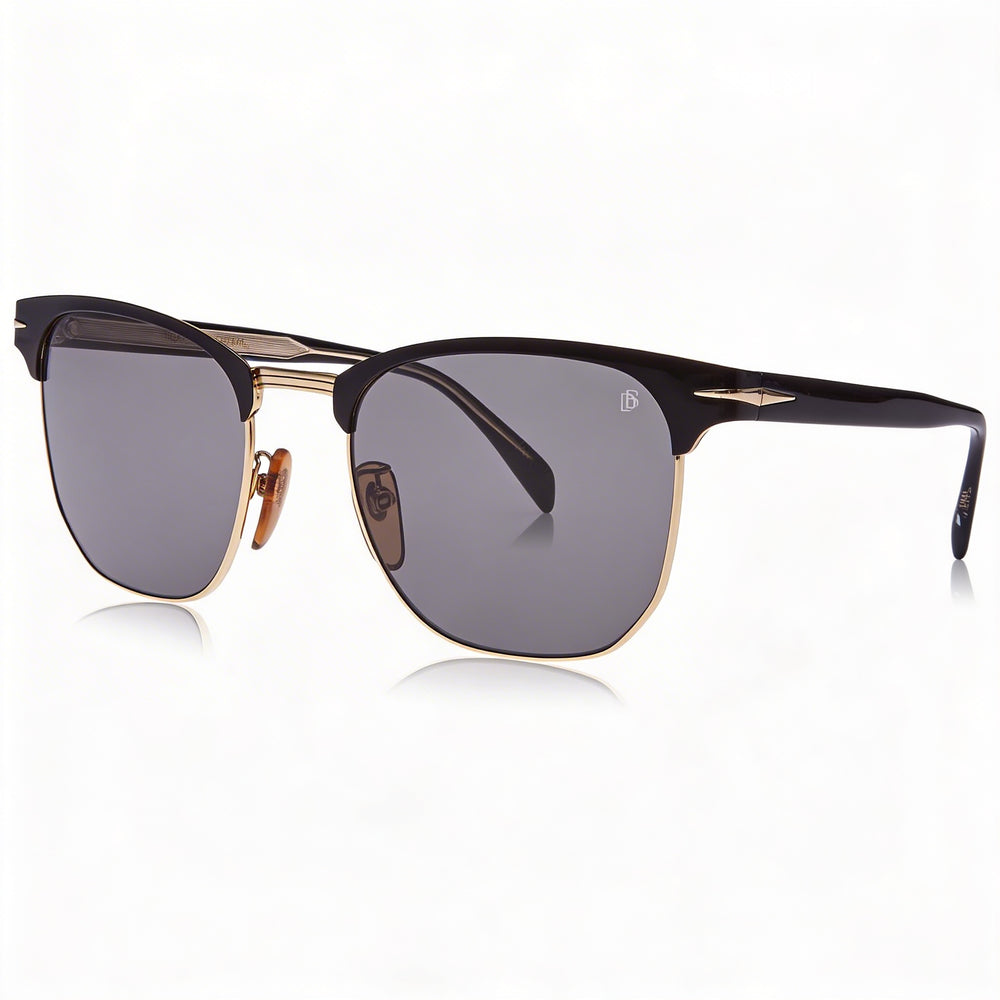 Carrera Db 7057/F/S Unisex Alloy Steel Sunglasses, Black Frame, Matt Black Lenses, UV Protection 56mm