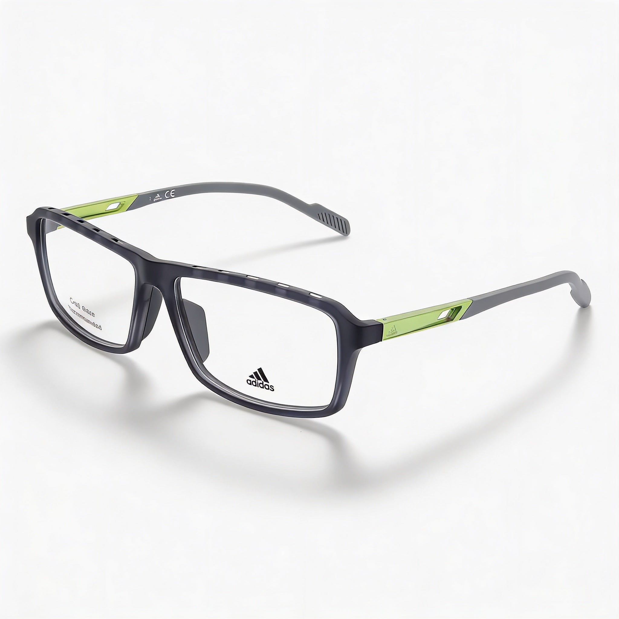 Adidas SP5016 Men's Eyeglasses, Casual Injected Grey Frame, Non- Clear Lens, 59mm, Photo 1